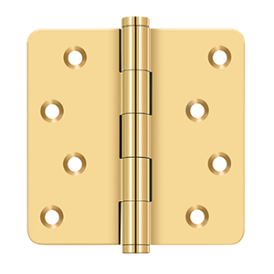 Deltana DSB4-RZ, SDB4R4-RZ, DSB4R5-RZ, Residential 4" x 4" Zig Zag, Solid Brass Hinges (Sold as Pair)