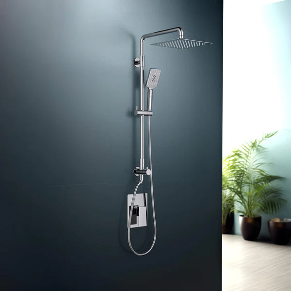 Casa Fixtures - Shower Faucets - Quadra Pressure Balanced 2-Function Wall Mount Shower Column with Rough In Valve (CSC-4104)