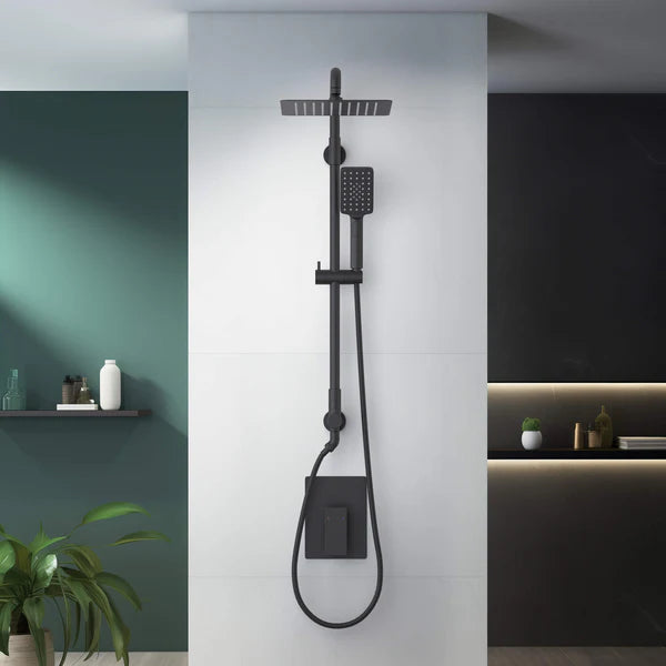 Casa Fixtures - Shower Faucets - Quadra Pressure Balanced 2-Function Wall Mount Shower Column with Rough In Valve (CSC-4104)
