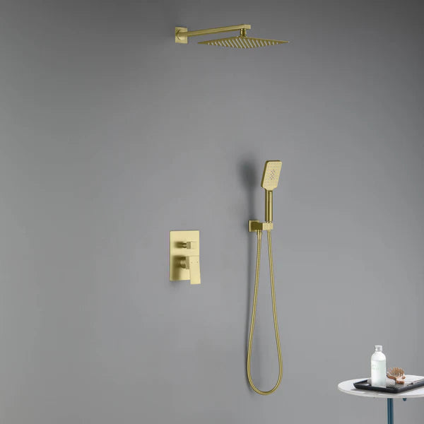 Casa Fixtures - Shower Faucets - Quadra Pressure Balanced 2-Function Wall Mount Shower System with Rough-In Valve (CSF-4005)