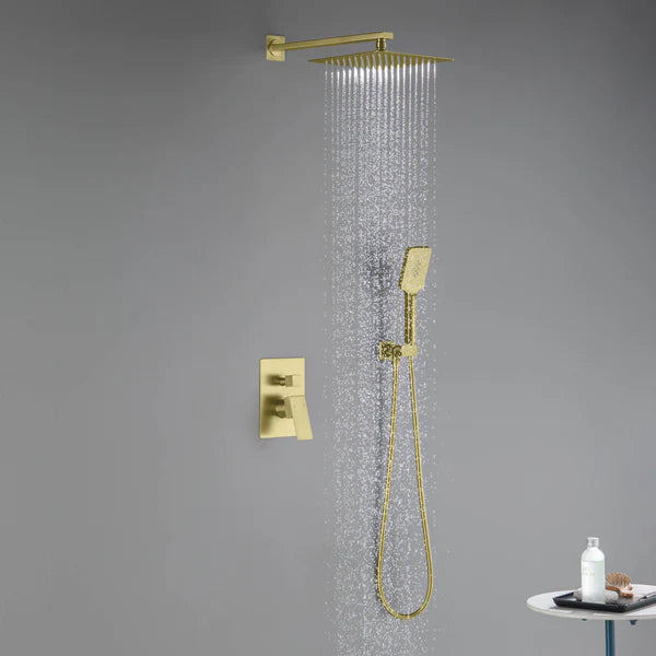 Casa Fixtures - Shower Faucets - Quadra Pressure Balanced 2-Function Wall Mount Shower System with Rough-In Valve (CSF-4005)