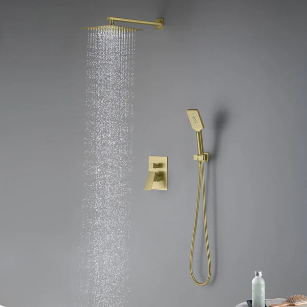 Casa Fixtures - Shower Faucets - Quadra Pressure Balanced 2-Function Wall Mount Shower System with Rough-In Valve (CSF-4005)