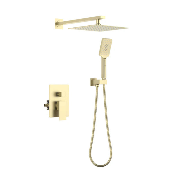 Casa Fixtures - Shower Faucets - Quadra Pressure Balanced 2-Function Wall Mount Shower System with Rough-In Valve (CSF-4005)