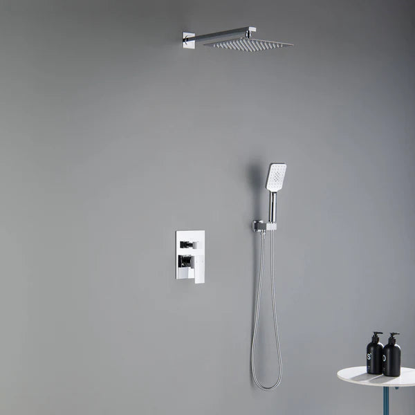 Casa Fixtures - Shower Faucets - Quadra Pressure Balanced 2-Function Wall Mount Shower System with Rough-In Valve (CSF-4005)