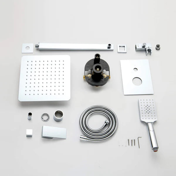 Casa Fixtures - Shower Faucets - Quadra Pressure Balanced 2-Function Wall Mount Shower System with Rough-In Valve (CSF-4005)