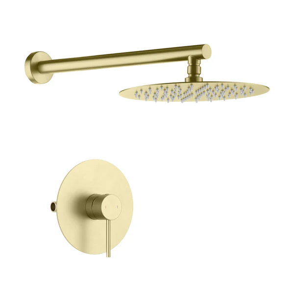 Casa Fixtures - Shower Faucets - Halo Pressure Balanced Single Function Wall Mount Shower System with Rough-In Valve (CSF-4007)