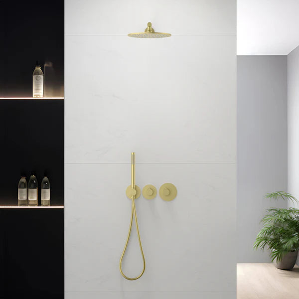 Casa Fixtures - Shower Faucets - Halo 2-Function Thermostatic Wall Mount Shower System with Rough-in Valve (CSF-4010)