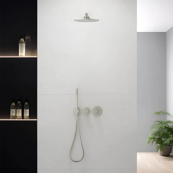 Casa Fixtures - Shower Faucets - Halo 2-Function Thermostatic Wall Mount Shower System with Rough-in Valve (CSF-4010)