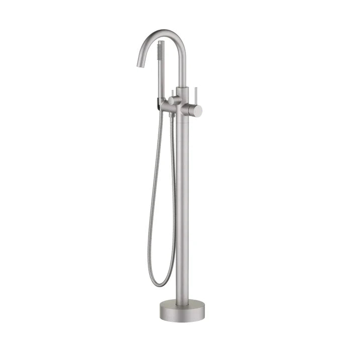 Casa Fixtures - Tub Faucets - Halo Floor Mount Tub Filler With Hand Shower (CTF-3001)