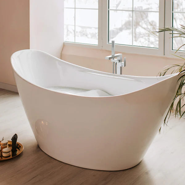 Casa Fixtures - Tub Faucets - Quadra Floor Mount Tub Filler With Hand Shower (CTF-3002)