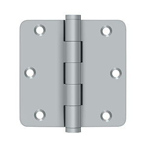 Deltana - Solid Brass Hinges - 3-1/2" x 3-1/2" Residential Door Hinge 1/4" Radius Corner (Pairs)