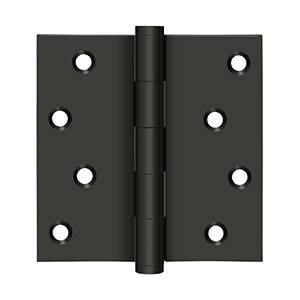 Deltana DSB4-RZ, SDB4R4-RZ, DSB4R5-RZ, Residential 4" x 4" Zig Zag, Solid Brass Hinges (Sold as Pair)