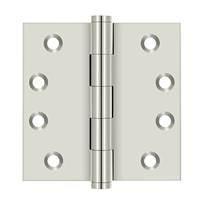 Deltana - Solid Brass Hinges - 4" x 4" Door Hinge Square Corner (Pairs)