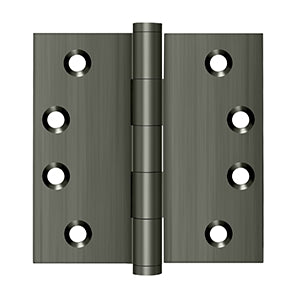 Deltana - Solid Brass Hinges - 4" x 4" Door Hinge Square Corner (Pairs)