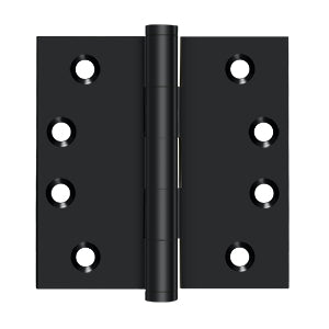 Deltana - Solid Brass Hinges - 4" x 4" Door Hinge Square Corner (Pairs)