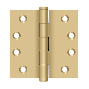 Deltana - Solid Brass Hinges - 4" x 4" Door Hinge Square Corner (Pairs)