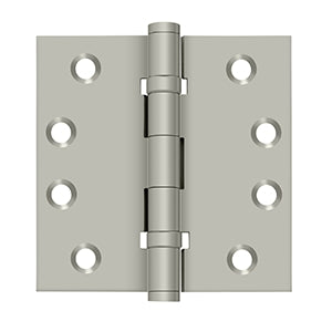 Deltana - Solid Brass Hinges - 4" x 4" Ball Bearing Door Hinge Square Corner (Pairs)