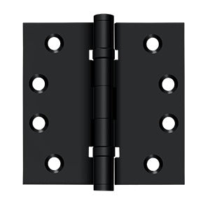 Deltana - Solid Brass Hinges - 4" x 4" Ball Bearing Door Hinge Square Corner (Pairs)