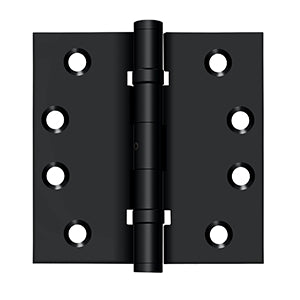 Deltana - Solid Brass Hinges - 4" x 4" NRP Ball Bearing Door Hinge Square Corner (Pairs)