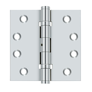 Deltana - Solid Brass Hinges - 4" x 4" NRP Ball Bearing Door Hinge Square Corner (Pairs)