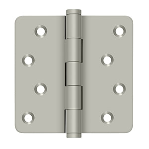 Deltana - Solid Brass Hinges - 4" x 4" Zig Zag Residential Door Hinge 1/4" Radius Corner (Pairs)