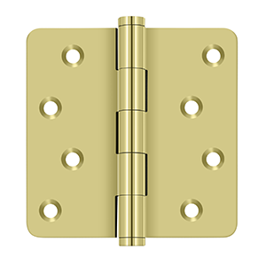 Deltana DSB4-RZ, SDB4R4-RZ, DSB4R5-RZ, Residential 4" x 4" Zig Zag, Solid Brass Hinges (Sold as Pair)