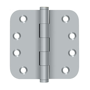 Deltana - Solid Brass Hinges - 4" x 4" Door Hinge 5/8" Radius Corner (Pairs)