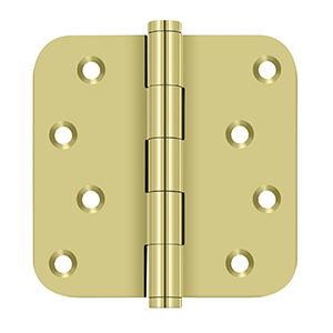 Deltana - Solid Brass Hinges - 4" x 4" Zig Zag Residential Door Hinge 5/8" Radius Corner (Pairs)