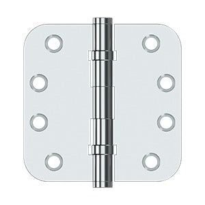 Deltana - Solid Brass Hinges - 4" x 4" Ball Bearing Door Hinge 5/8" Radius Corner (Pairs)