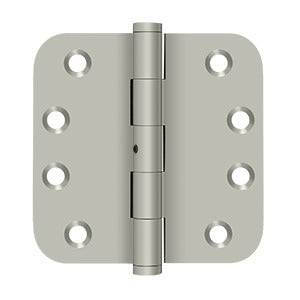 Deltana - Solid Brass Hinges - 4" x 4" NRP Door Hinge 5/8" Radius Corner (Pairs)