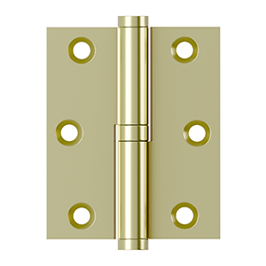 Deltana, DSBLO3025, Lift-Off Hinge, 3" x 2.5", Solid Brass (Each)