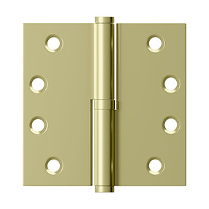 Deltana - Solid Brass Hinges - 4" x 4" Lift-Off Door Hinge (Each)