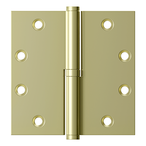 Deltana - Solid Brass Hinges - 4-1/2" x 4-1/2" Lift-Off Door Hinge (Each)