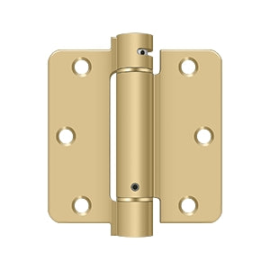 Deltana - Steel Hinges - 3-1/2" x 3-1/2" Single Action Spring Hinge 1/4" Radius Corner (Each)