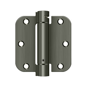 Deltana - Steel Hinges - 3-1/2" x 3-1/2" Single Action Spring Hinge 5/8" Radius Corner (Each)