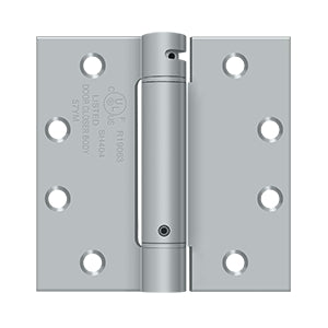 Deltana - Steel Hinges - 4-1/2" x 4-1/2" Single Action Spring Hinge Square Corner (Each)