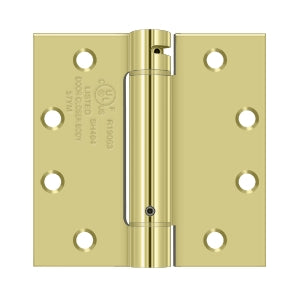 Deltana - Steel Hinges - 4-1/2" x 4-1/2" Single Action Spring Hinge Square Corner (Each)