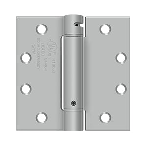 Deltana - Steel Hinges - 4-1/2" x 4-1/2" Single Action Spring Hinge Square Corner (Each)