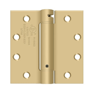 Deltana - Steel Hinges - 4-1/2" x 4-1/2" Single Action Spring Hinge Square Corner (Each)