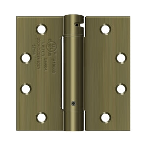 Deltana - Steel Hinges - 4-1/2" x 4-1/2" Single Action Spring Hinge Square Corner (Each)