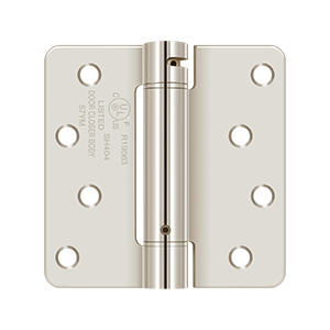 Deltana - Steel Hinges - 4" x 4" Single Action Spring Hinge 1/4" Radius Corner (Each)