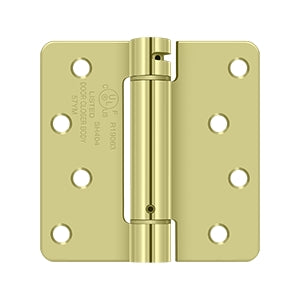 Deltana - Steel Hinges - 4" x 4" Single Action Spring Hinge 1/4" Radius Corner (Each)