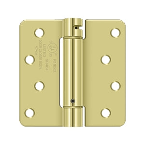 Deltana - Steel Hinges - 4" x 4" Single Action Spring Hinge 1/4" Radius Corner (Each)