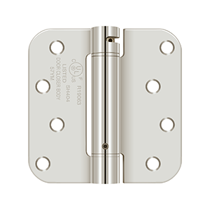 Deltana - Steel Hinges - 4" x 4" Single Action Spring Hinge 5/8" Radius Corner (Each)