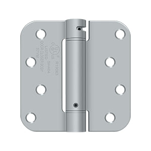 Deltana - Steel Hinges - 4" x 4" Single Action Spring Hinge 5/8" Radius Corner (Each)