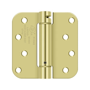 Deltana - Steel Hinges - 4" x 4" Single Action Spring Hinge 5/8" Radius Corner (Each)