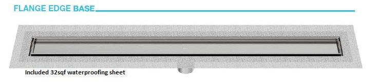 QM Drain Delmar MIST Tile-in Standard Linear Shower Drain