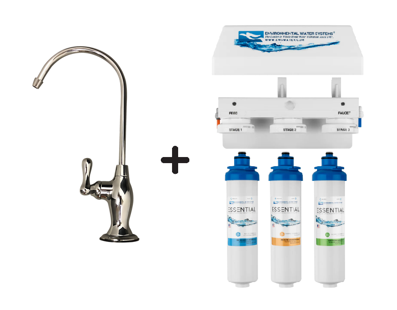 EWS - Drinking Water Systems - Essential DWS 3-Stage Filtration System (w/ Dispenser)