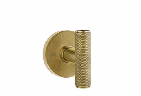 Emtek - Studio Brass - The Ace Knurled Knob - Passage