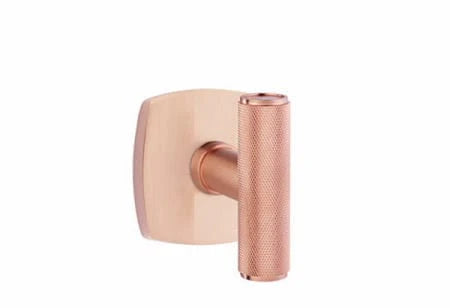 Emtek - Studio Brass - The Ace Knurled Knob - Passage